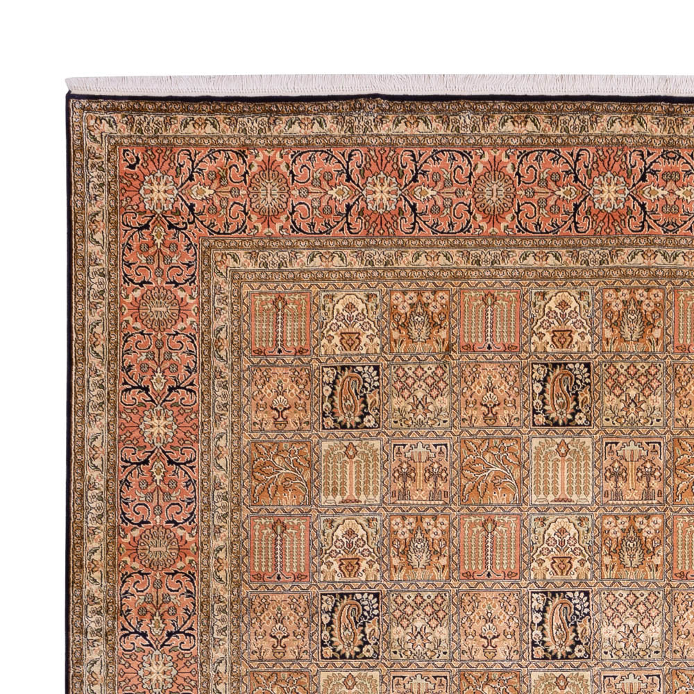 Seidenteppich - Kaschmir Seide - 245 x 344 cm - dunkelbeige