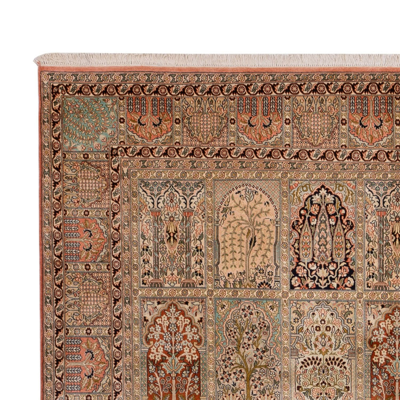 Seidenteppich - Kaschmir Seide - 324 x 238 cm - beige
