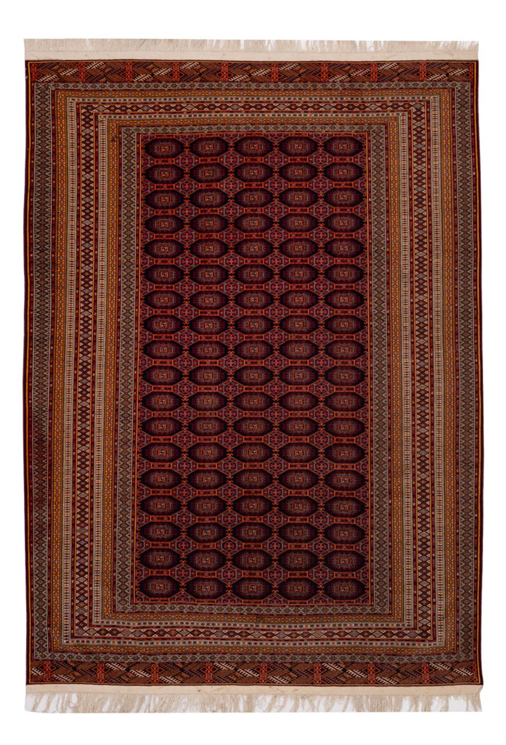 Afghan Teppich - 321 x 243 cm - dunkelrot