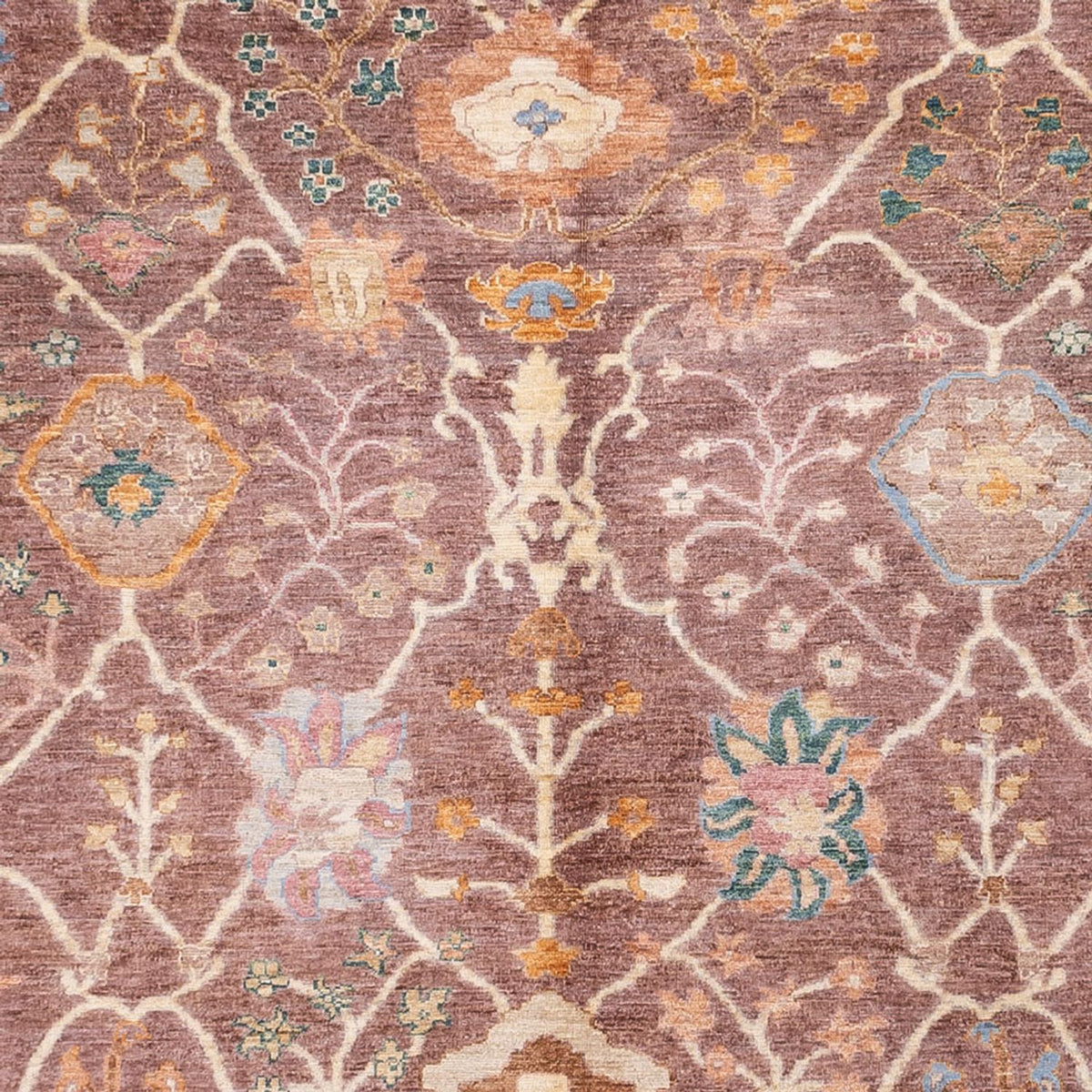 Ziegler Teppich - Usak - 394 x 310 cm - dunkelbeige