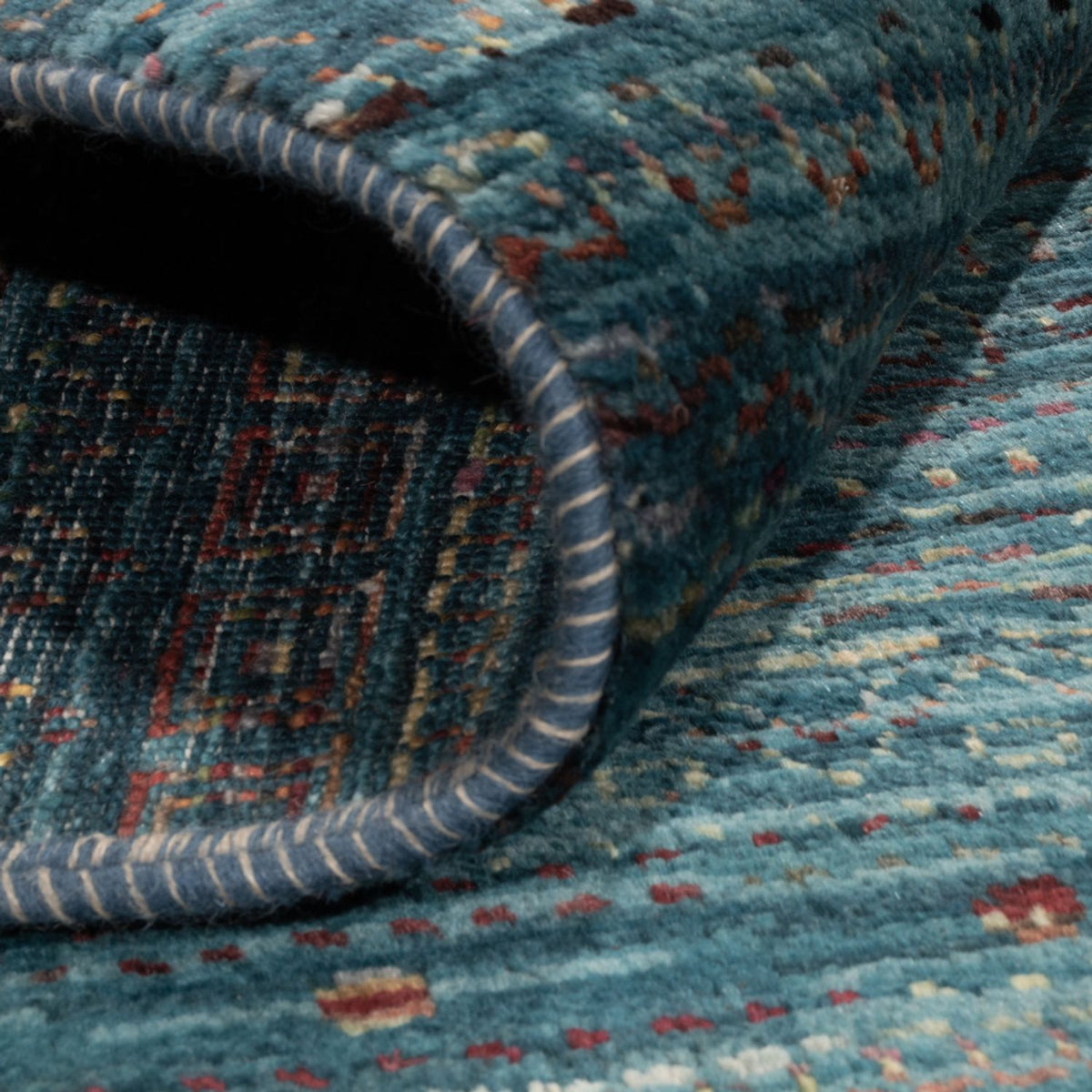 Ziegler Teppich - Modern - 352 x 255 cm - blau