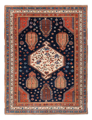 Ziegler Teppich - Kazak - 367 x 270 cm - dunkelblau