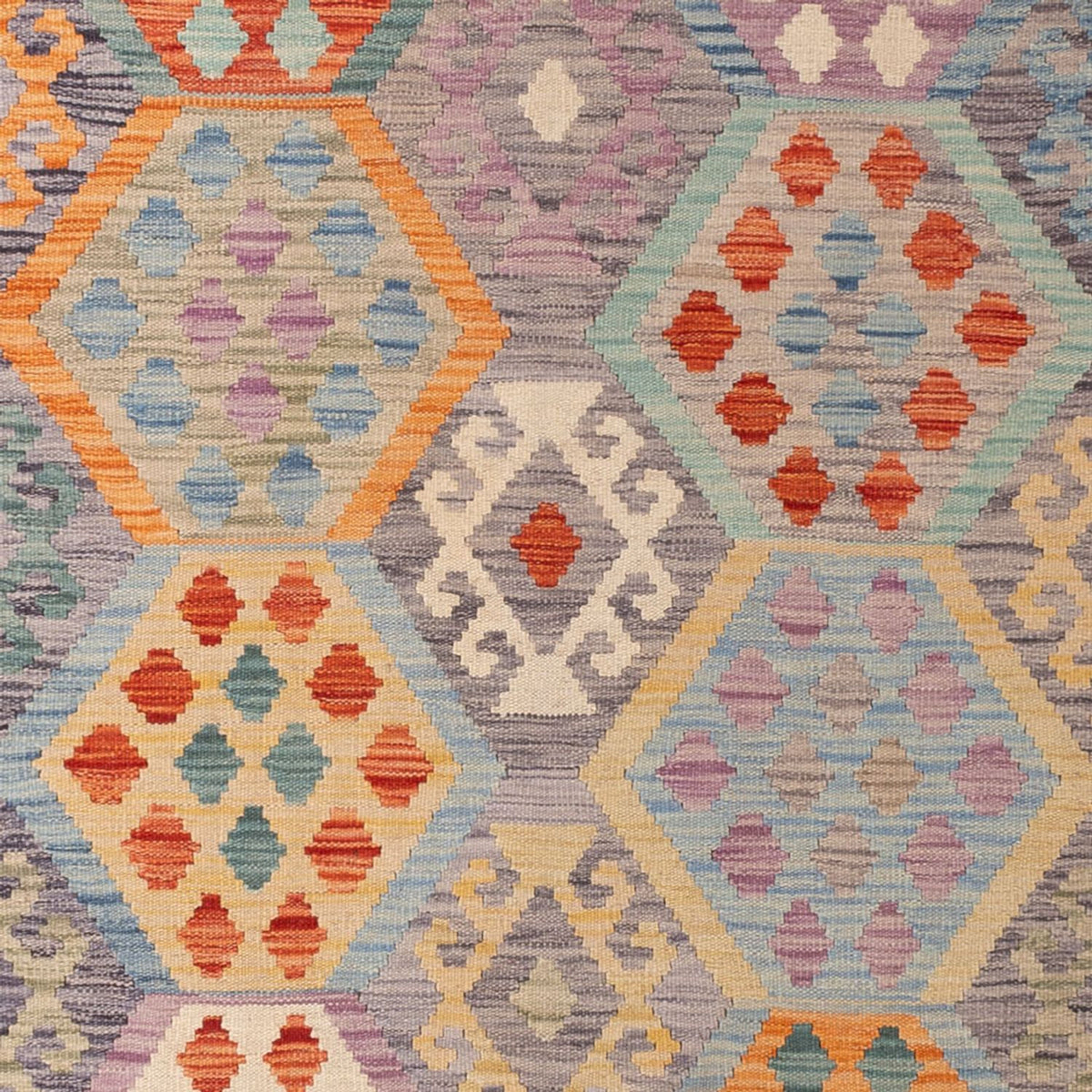 Kelim Teppich - Splash - 293 x 193 cm - mehrfarbig