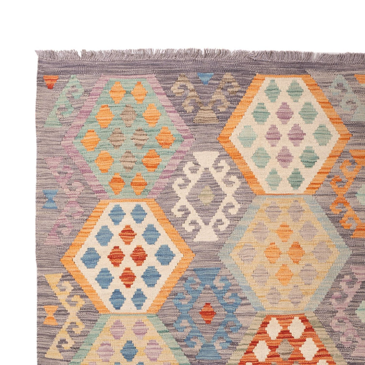 Kelim Teppich - Splash - 297 x 204 cm - mehrfarbig