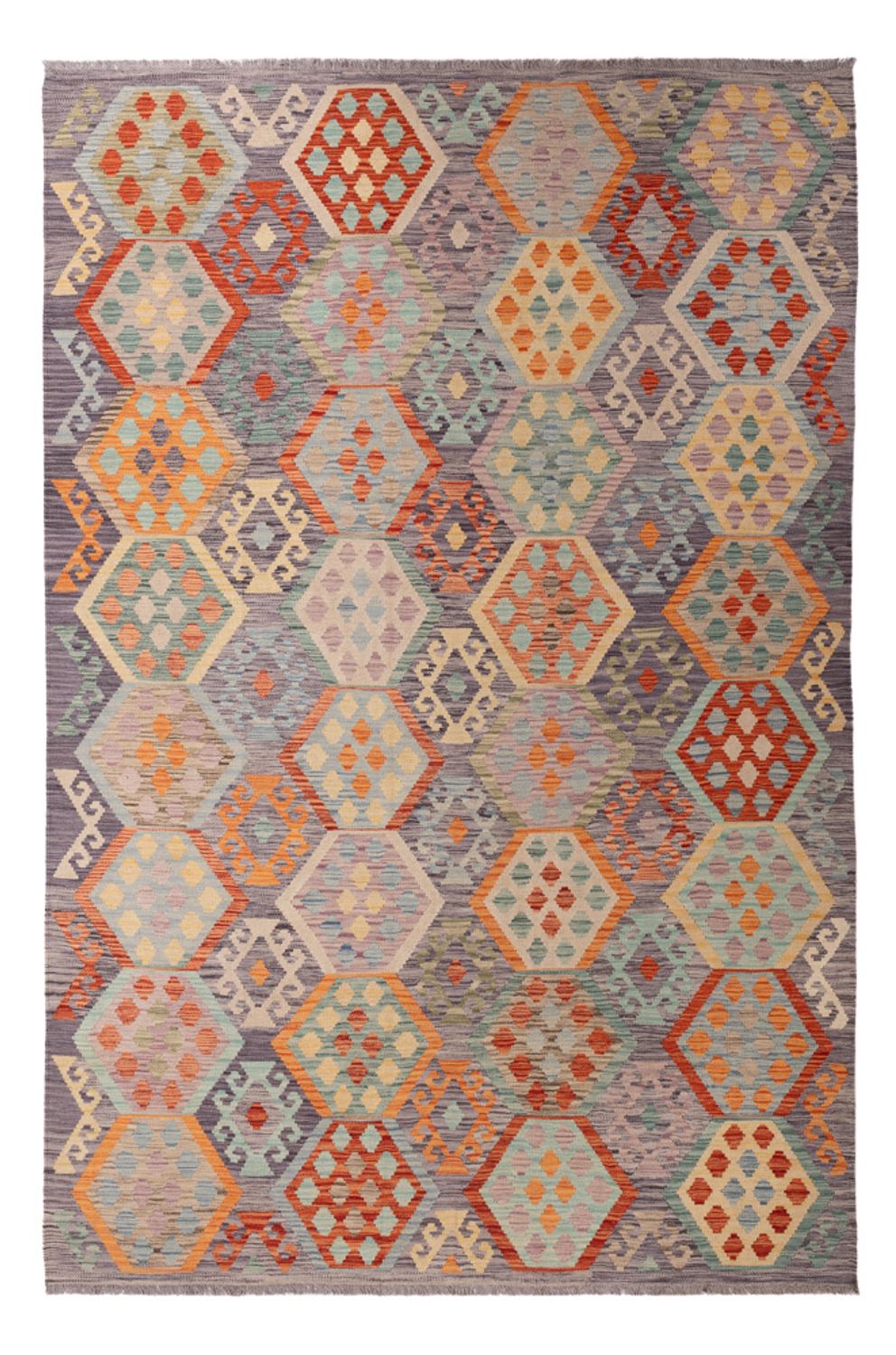 Kelim Teppich - Splash - 300 x 202 cm - mehrfarbig