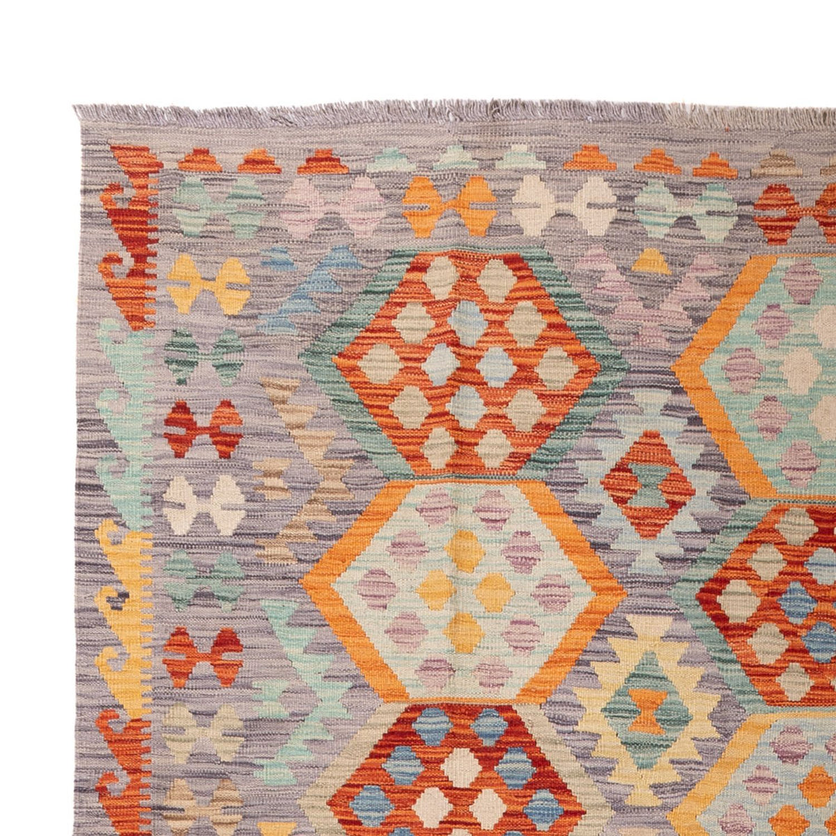 Kelim Teppich - Splash - 296 x 200 cm - mehrfarbig