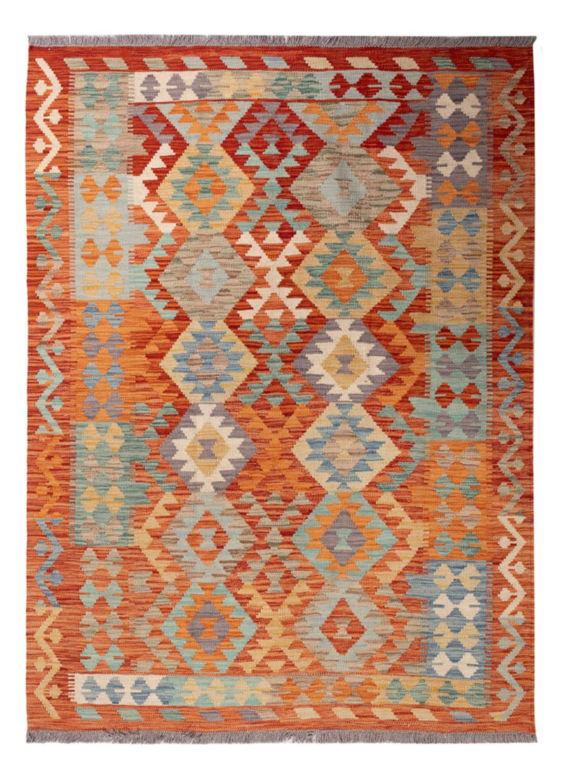 Kelim Teppich - Splash - 171 x 129 cm - mehrfarbig
