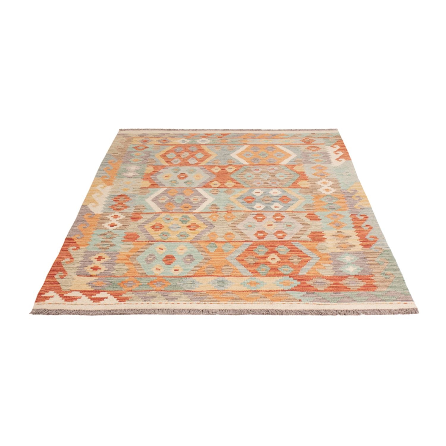 Kelim Teppich - Splash - 177 x 125 cm - mehrfarbig
