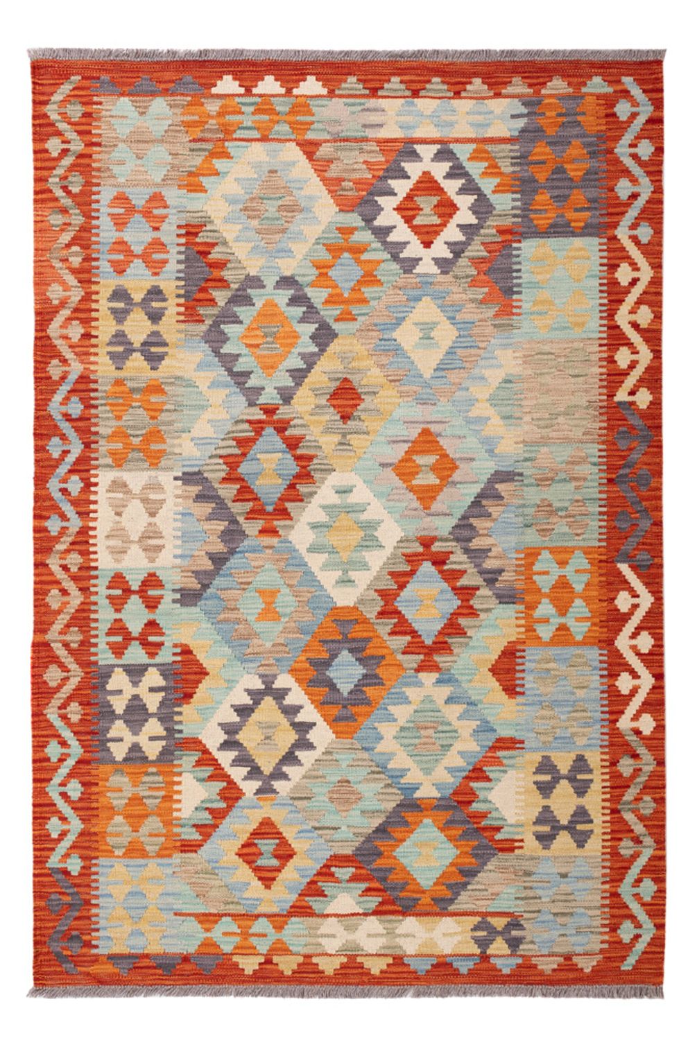 Kelim Teppich - Splash - 181 x 120 cm - mehrfarbig