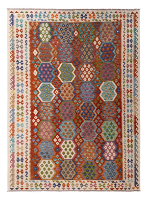 Kelim Teppich - Splash - 292 x 214 cm - mehrfarbig
