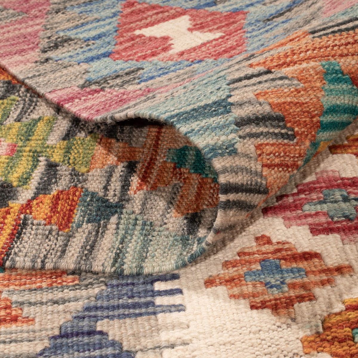 Kelim Teppich - Splash - 301 x 203 cm - mehrfarbig