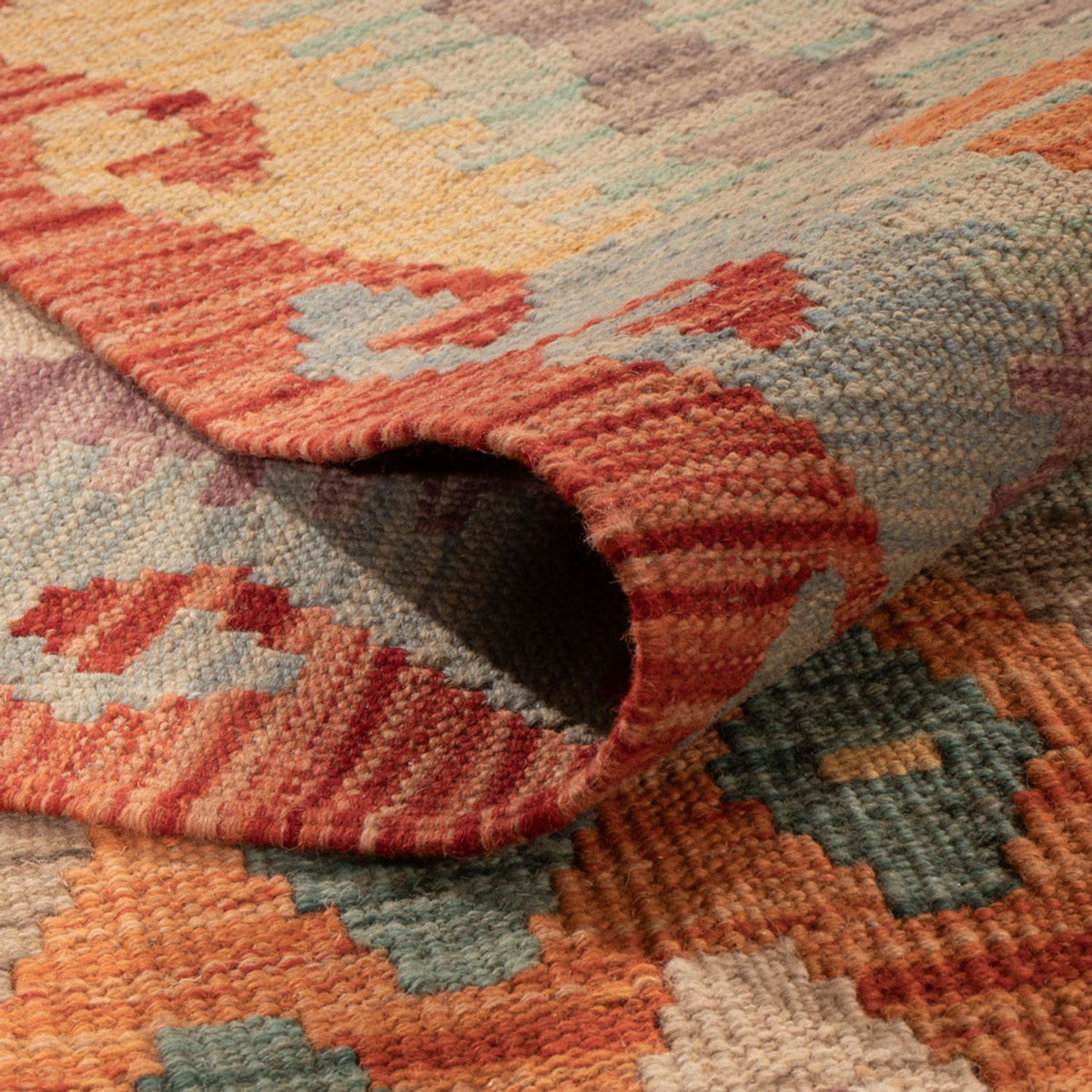 Kelim Teppich - Splash - 294 x 203 cm - mehrfarbig