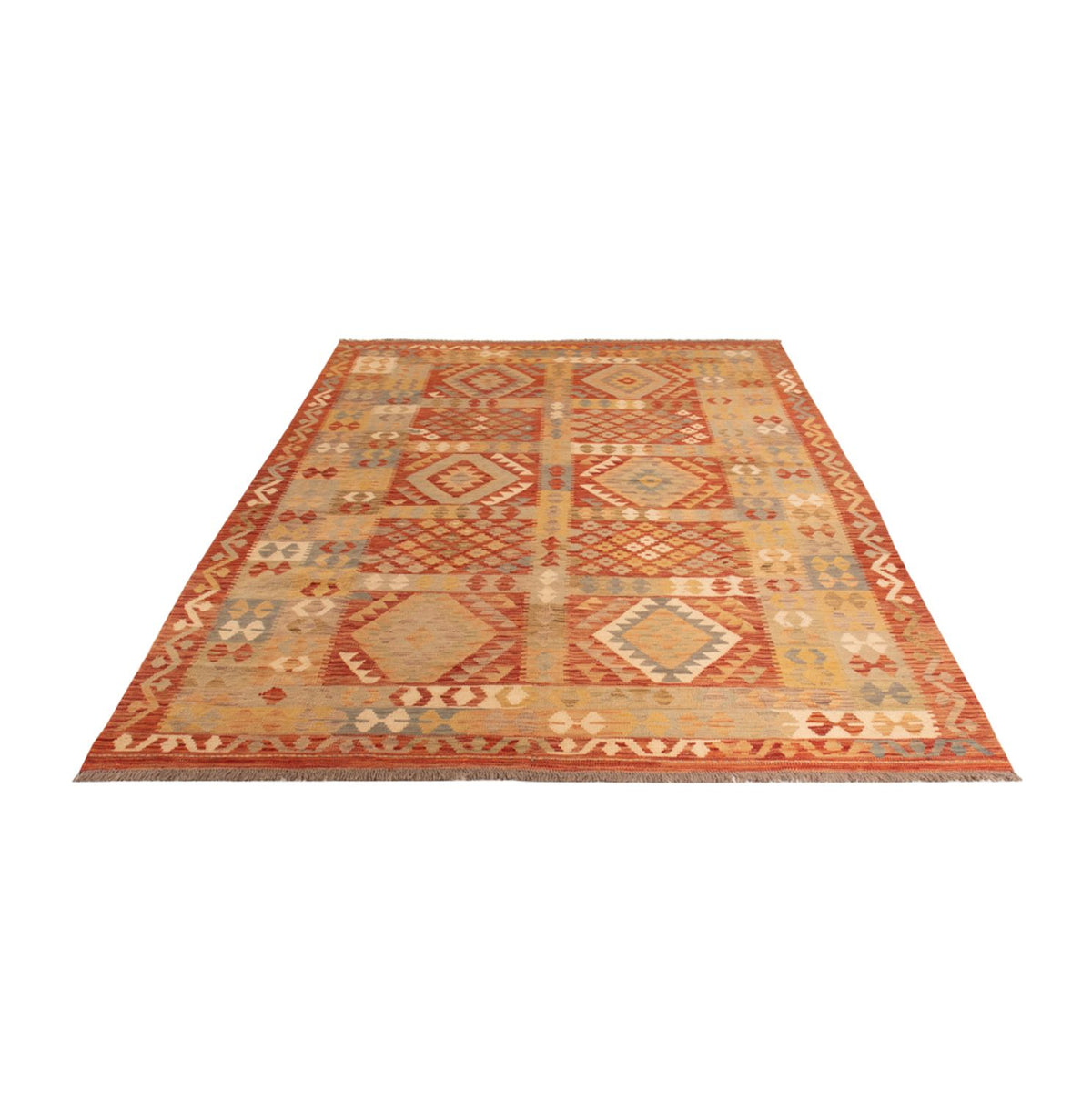 Kelim Teppich - Splash - 287 x 191 cm - mehrfarbig