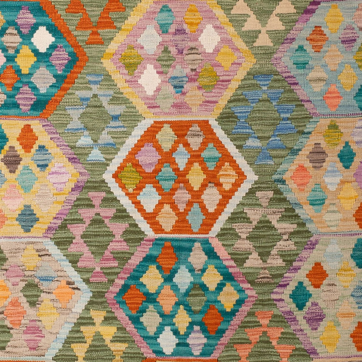 Kelim Teppich - Splash - 299 x 200 cm - mehrfarbig