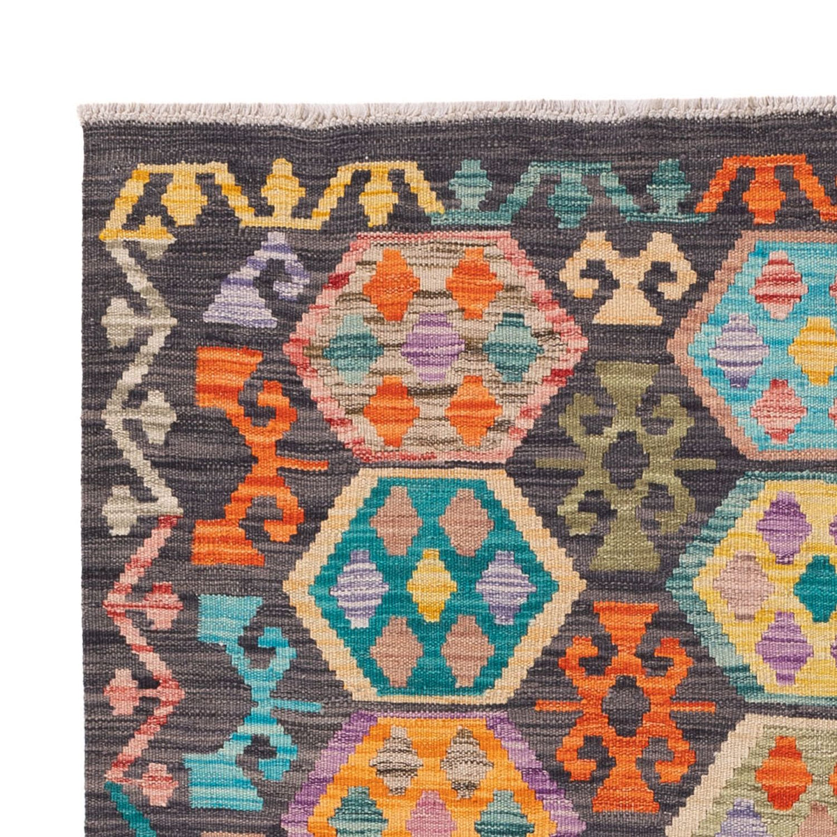 Kelim Teppich - Splash - 180 x 127 cm - mehrfarbig