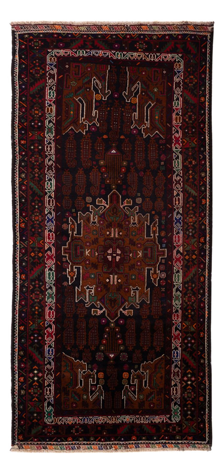 Läufer Belutsch - 222 x 103 cm - dunkelrot