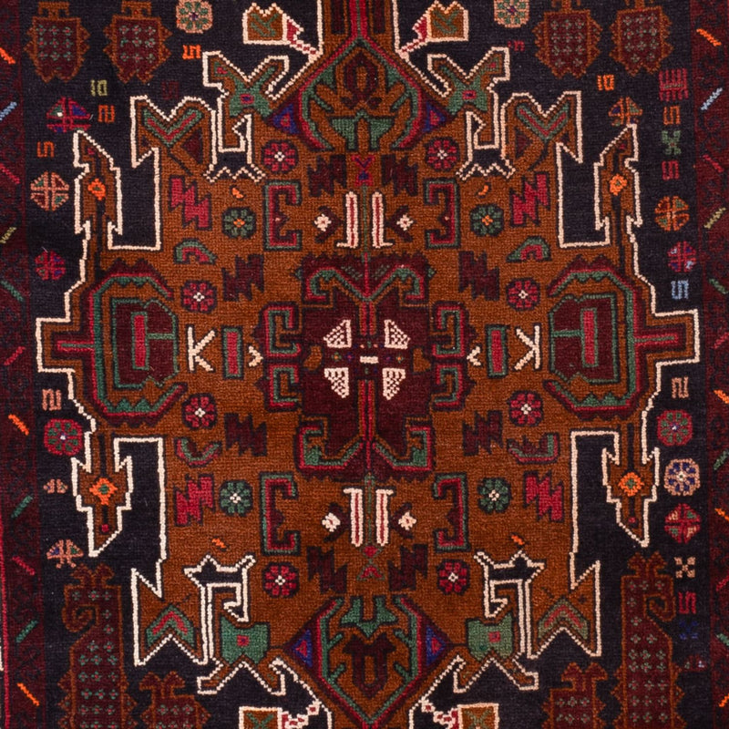 Läufer Belutsch - 222 x 103 cm - dunkelrot