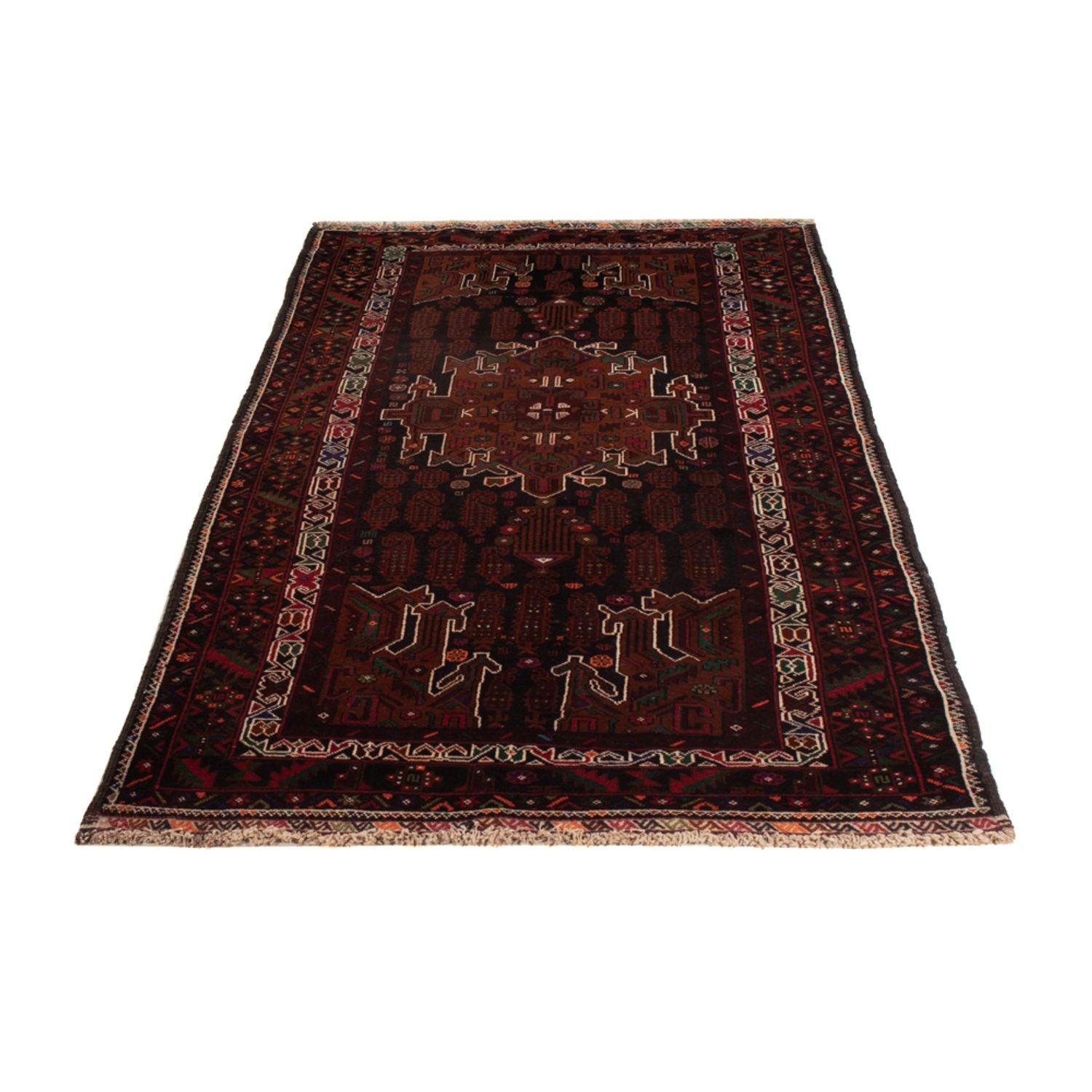 Läufer Belutsch - 222 x 103 cm - dunkelrot