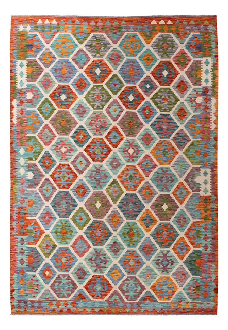Kelim Teppich - Splash - 296 x 204 cm - mehrfarbig