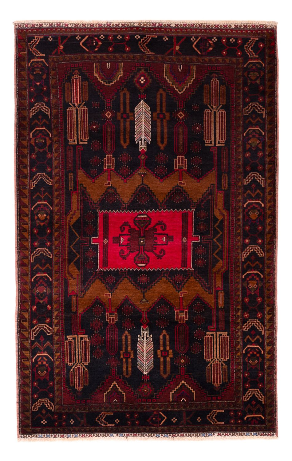 Belutsch Teppich - 195 x 119 cm - mehrfarbig