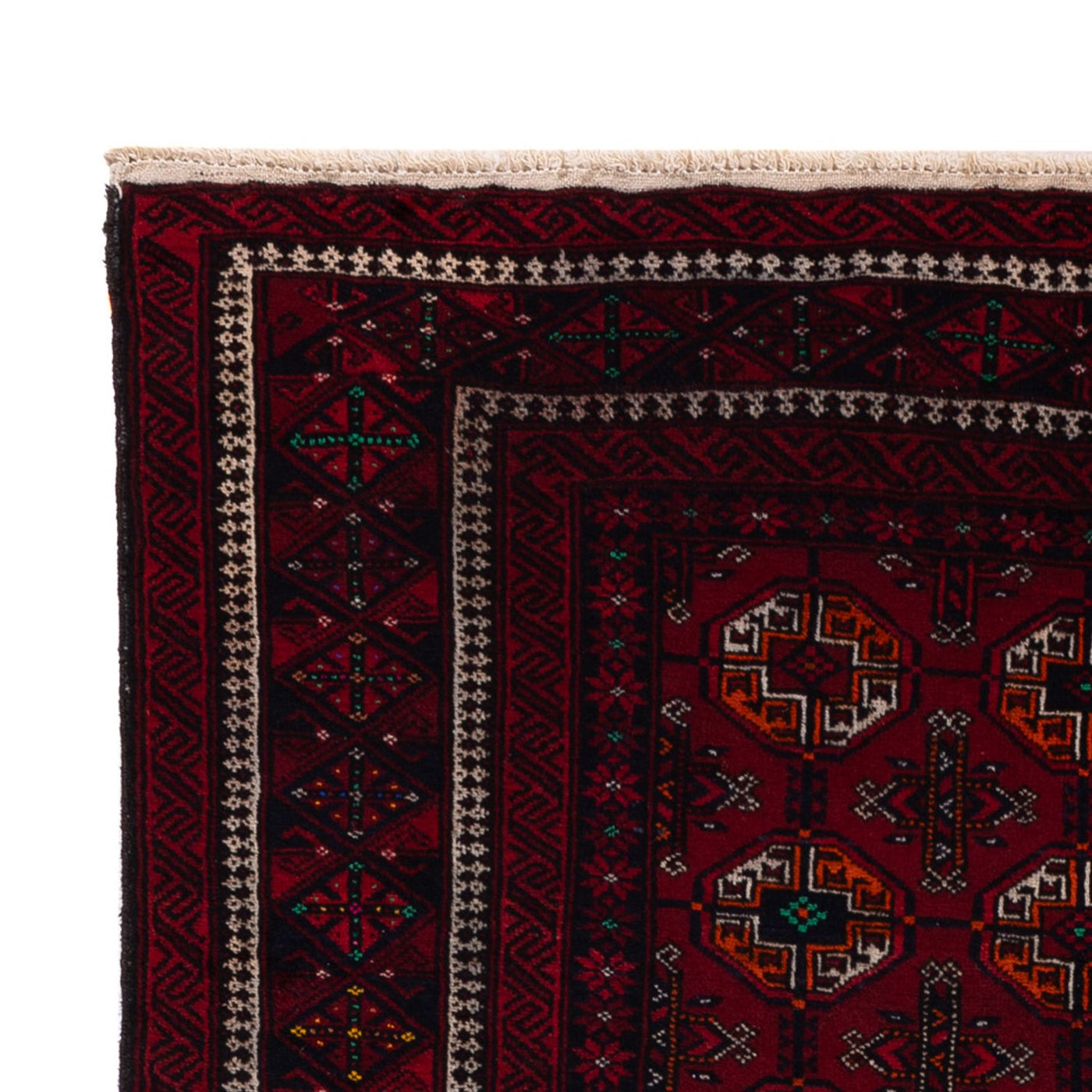 Belutsch Teppich - 190 x 111 cm - dunkelrot