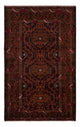 Belutsch Teppich - 128 x 213 cm - dunkelrot