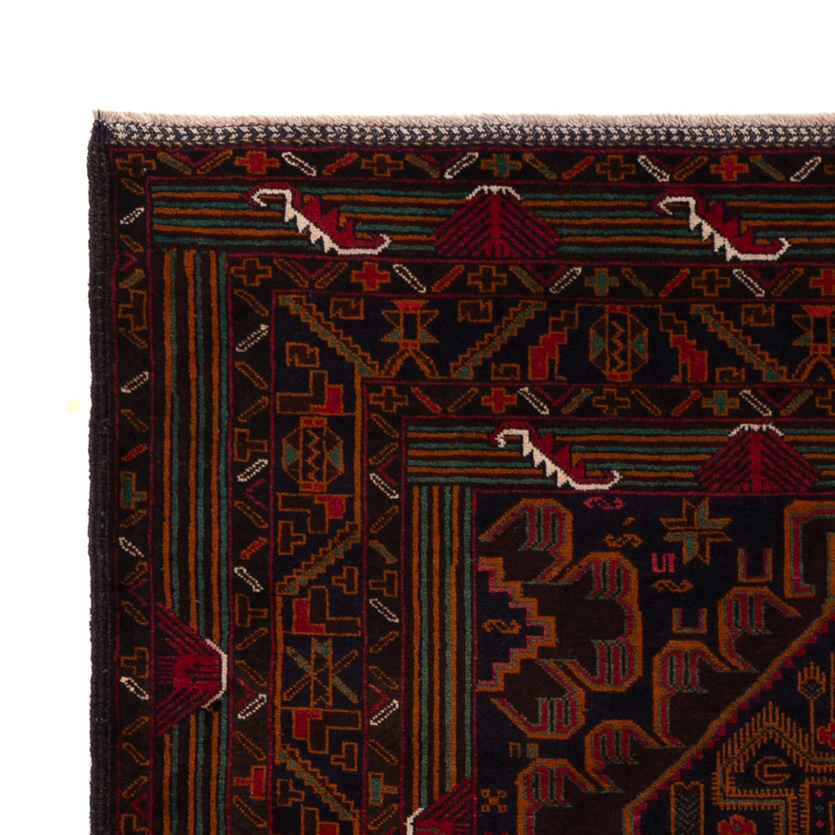 Belutsch Teppich - 128 x 213 cm - dunkelrot
