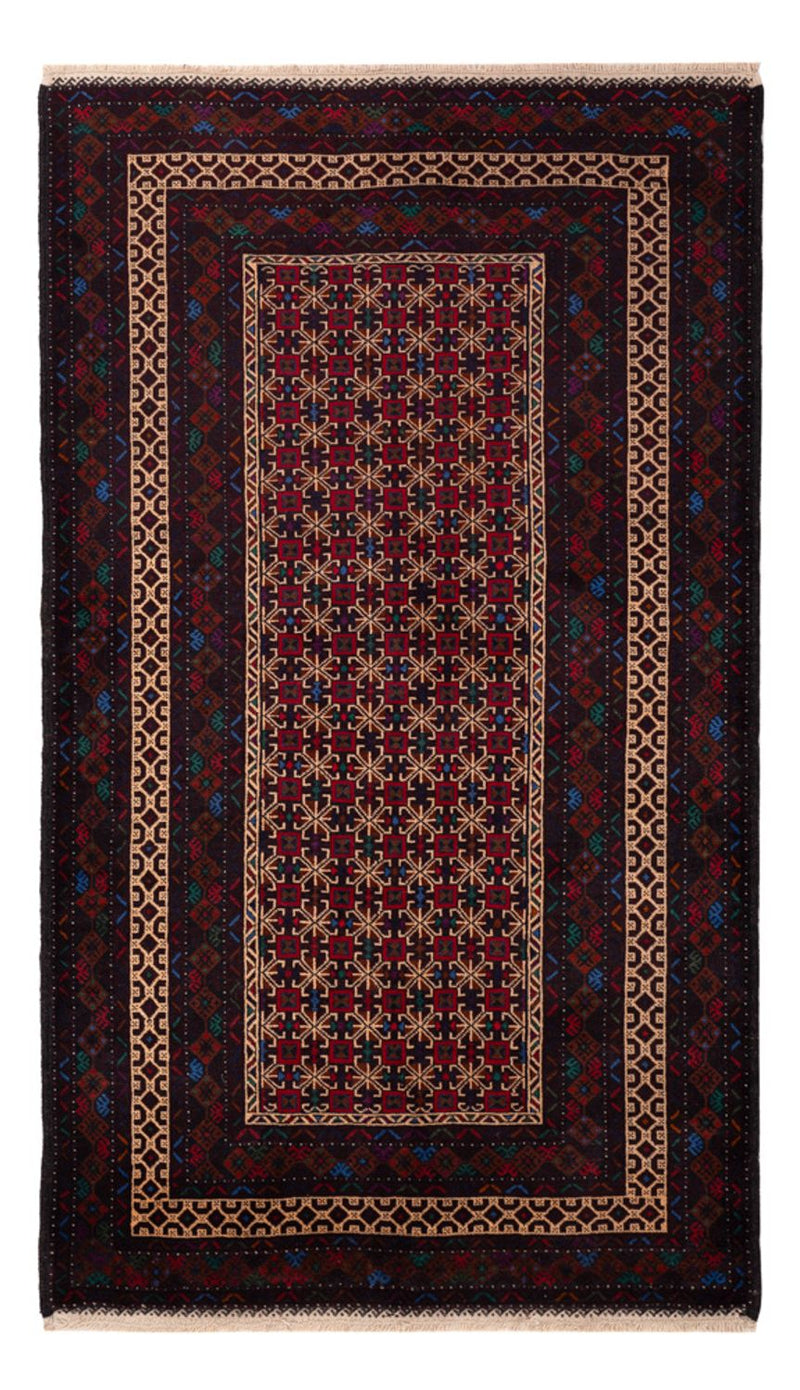 Läufer Belutsch - 200 x 114 cm - dunkelrot