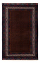Belutsch Teppich - 185 x 119 cm - dunkelrot