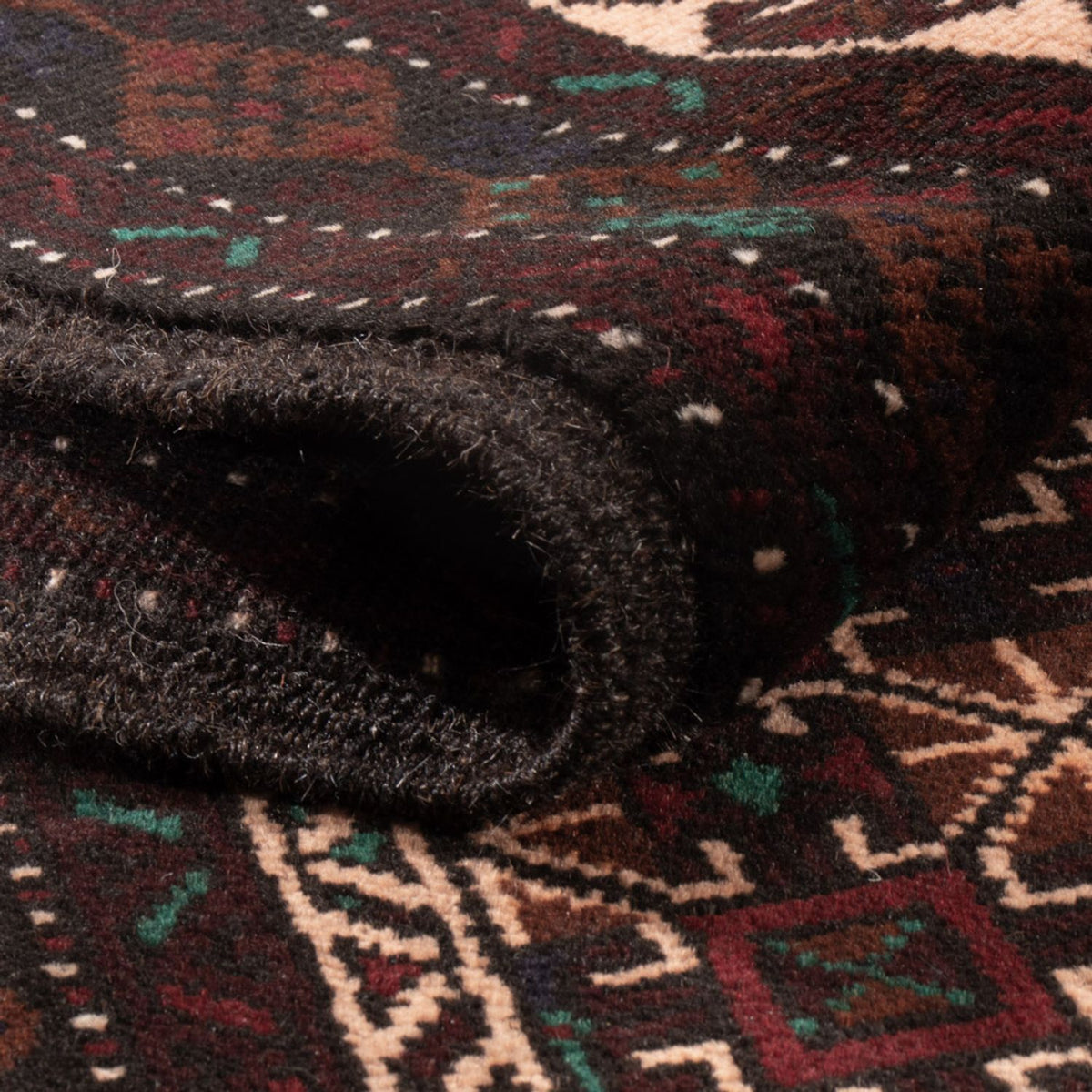 Belutsch Teppich - 192 x 119 cm - dunkelbeige