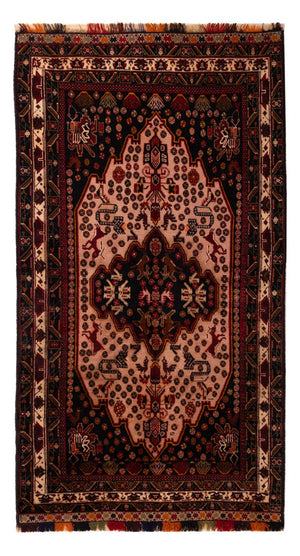 Läufer Belutsch - 193 x 110 cm - hellrot