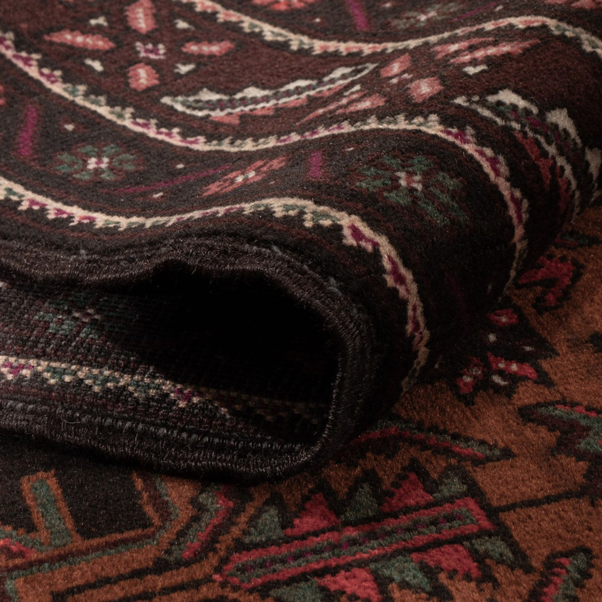 Läufer Belutsch - 201 x 114 cm - dunkelrot