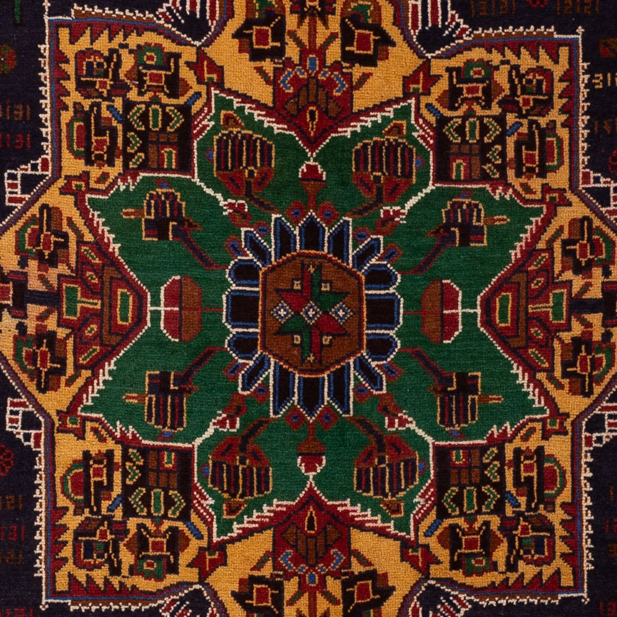 Belutsch Teppich - 195 x 120 cm - mehrfarbig