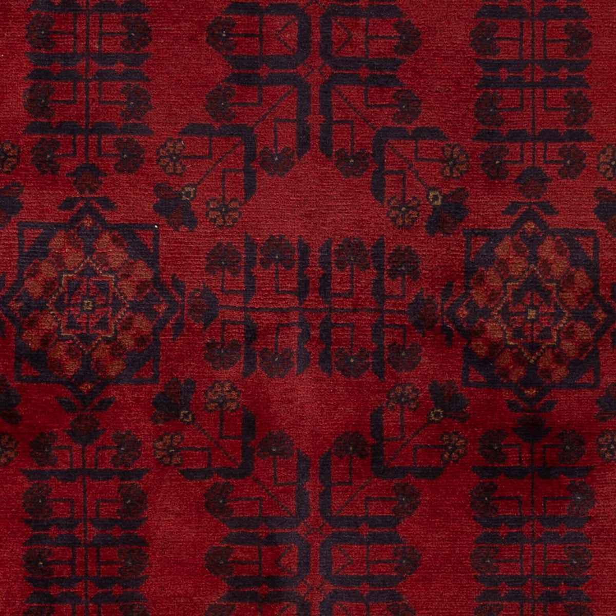 Afghan Teppich - Kunduz - 203 x 129 cm - rot
