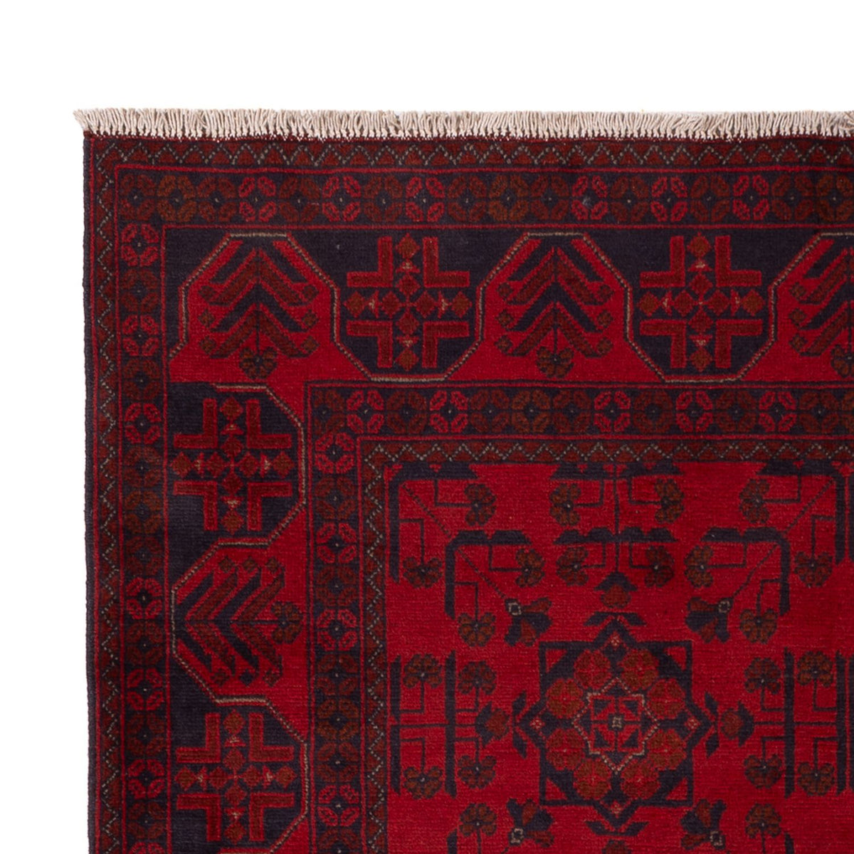 Afghan Teppich - Kunduz - 196 x 127 cm - rot