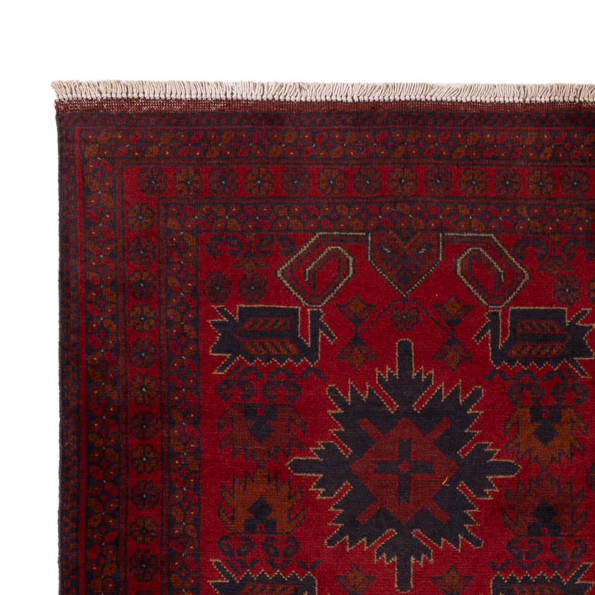 Afghan Teppich - Kunduz - 197 x 125 cm - rot