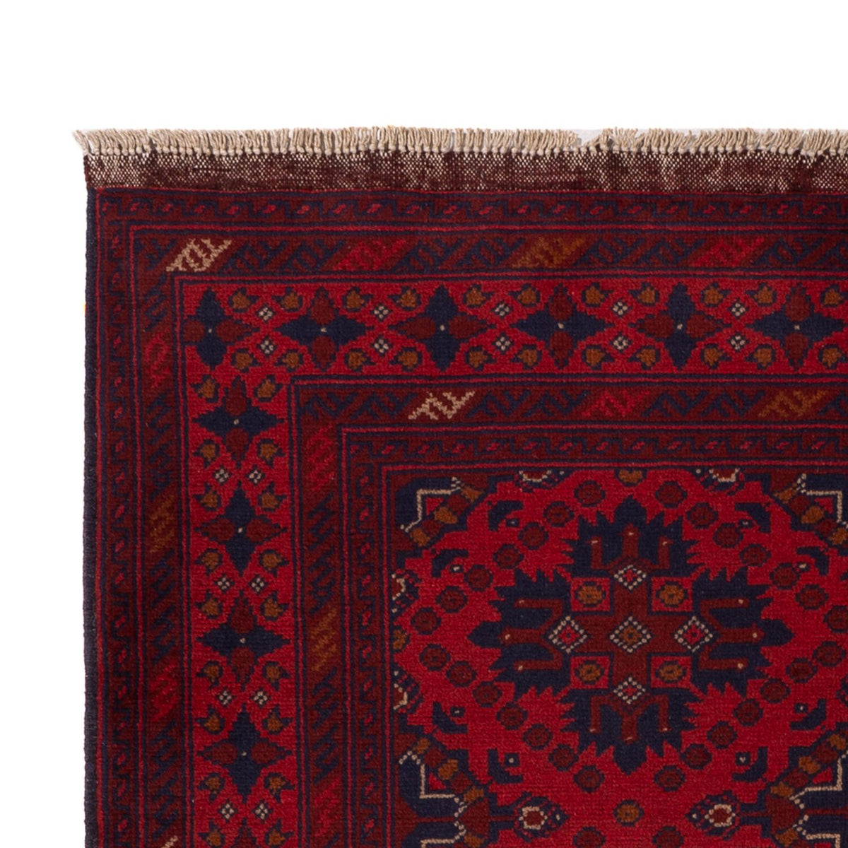 Afghan Teppich - Kunduz - 200 x 122 cm - rot