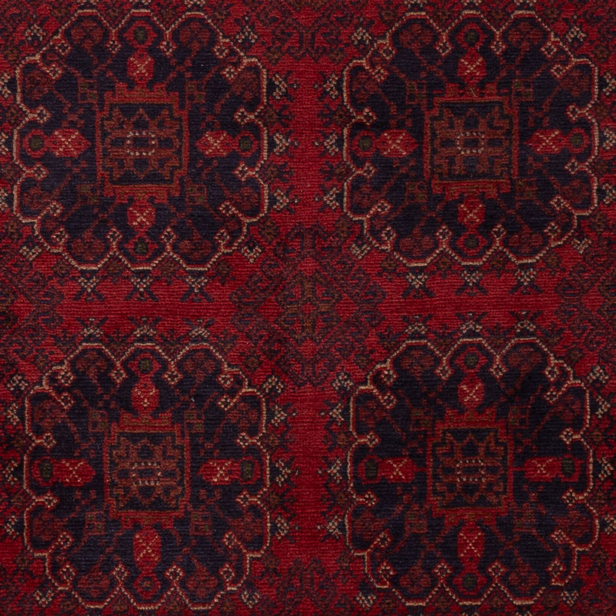 Afghan Teppich - Kunduz - 202 x 127 cm - rot