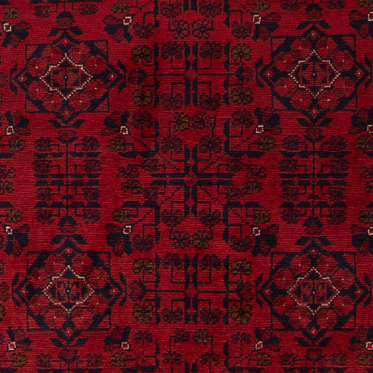 Afghan Teppich - Kunduz - 198 x 123 cm - rot