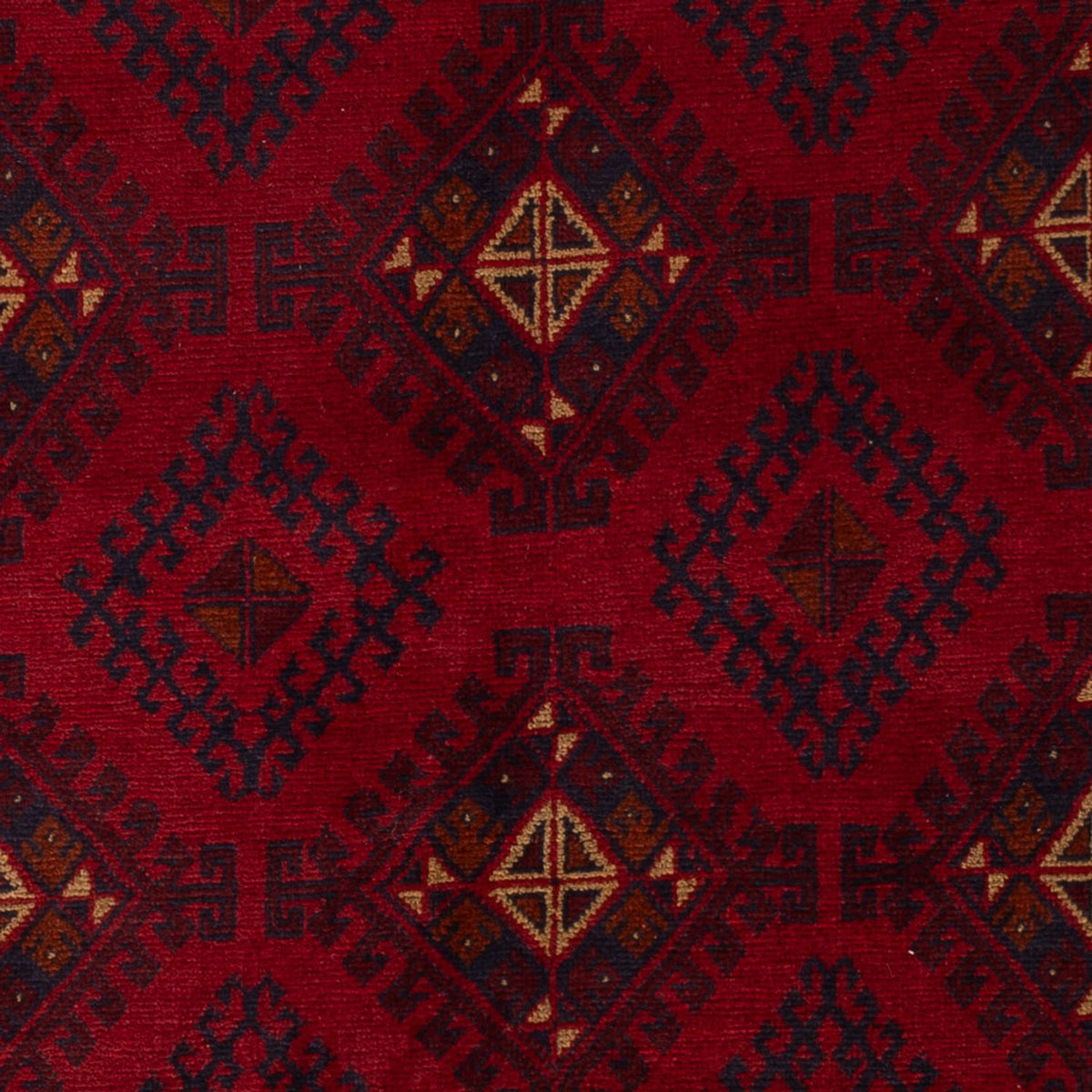 Afghan Teppich - Kunduz - 207 x 125 cm - rot