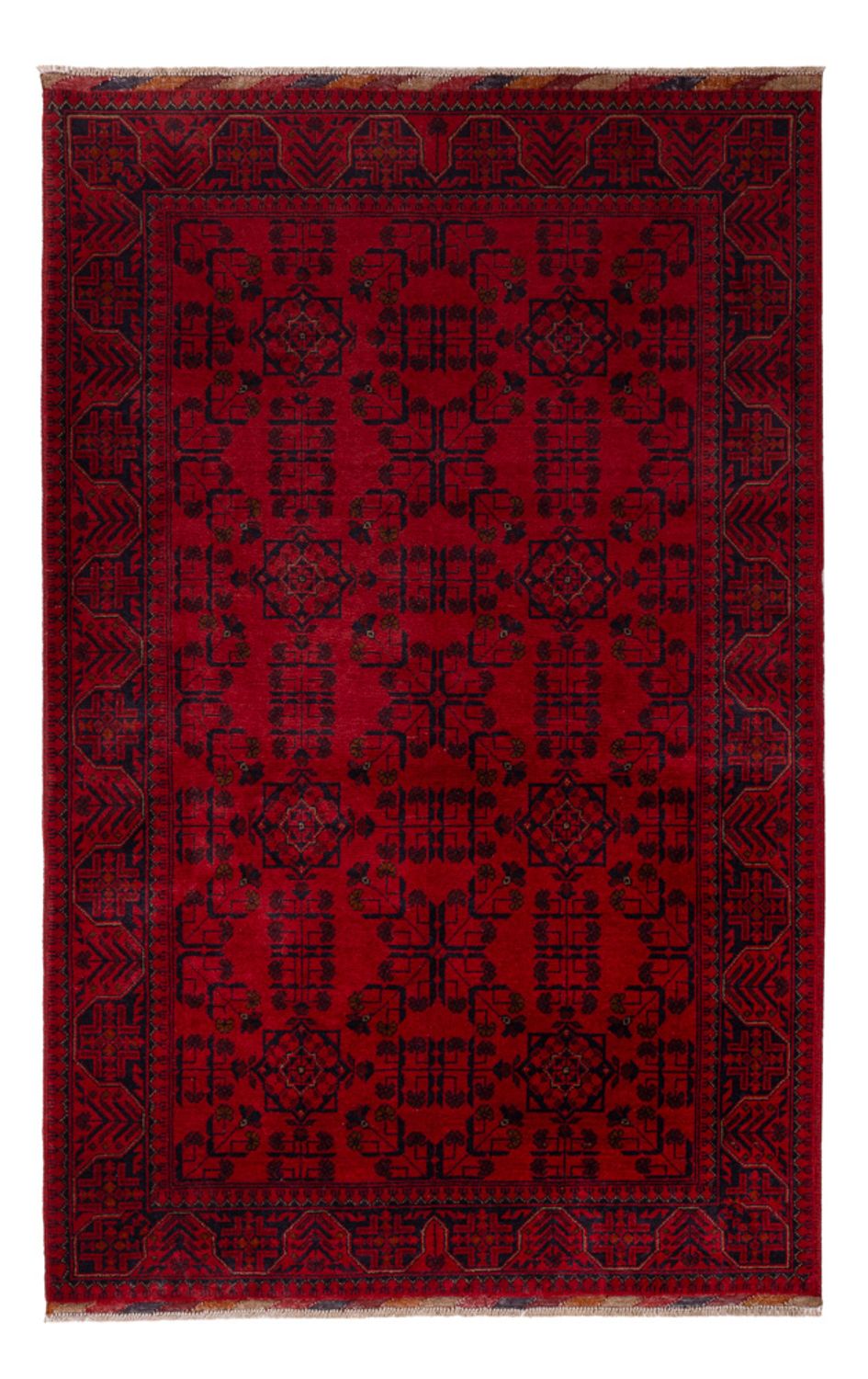 Afghan Teppich - Kunduz - 195 x 125 cm - rot