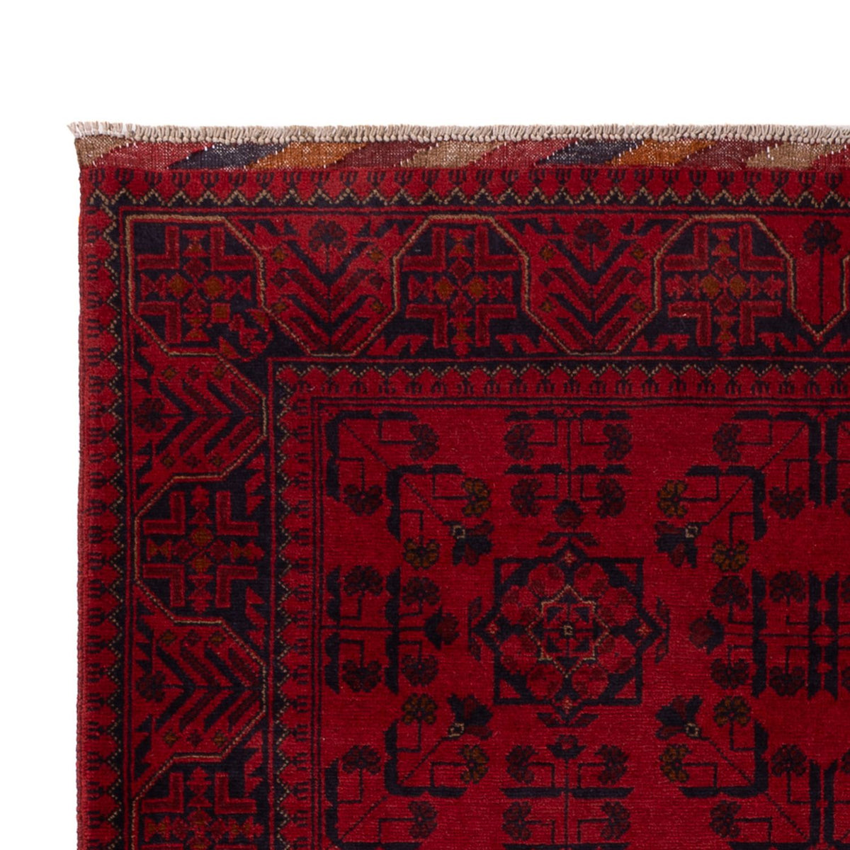 Afghan Teppich - Kunduz - 195 x 125 cm - rot