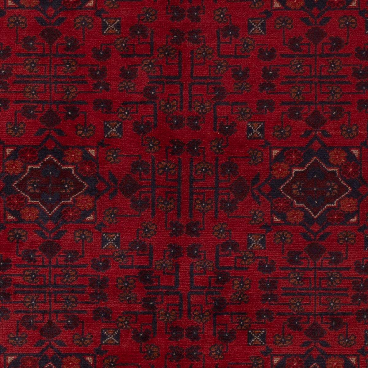 Afghan Teppich - Kunduz - 194 x 125 cm - rot