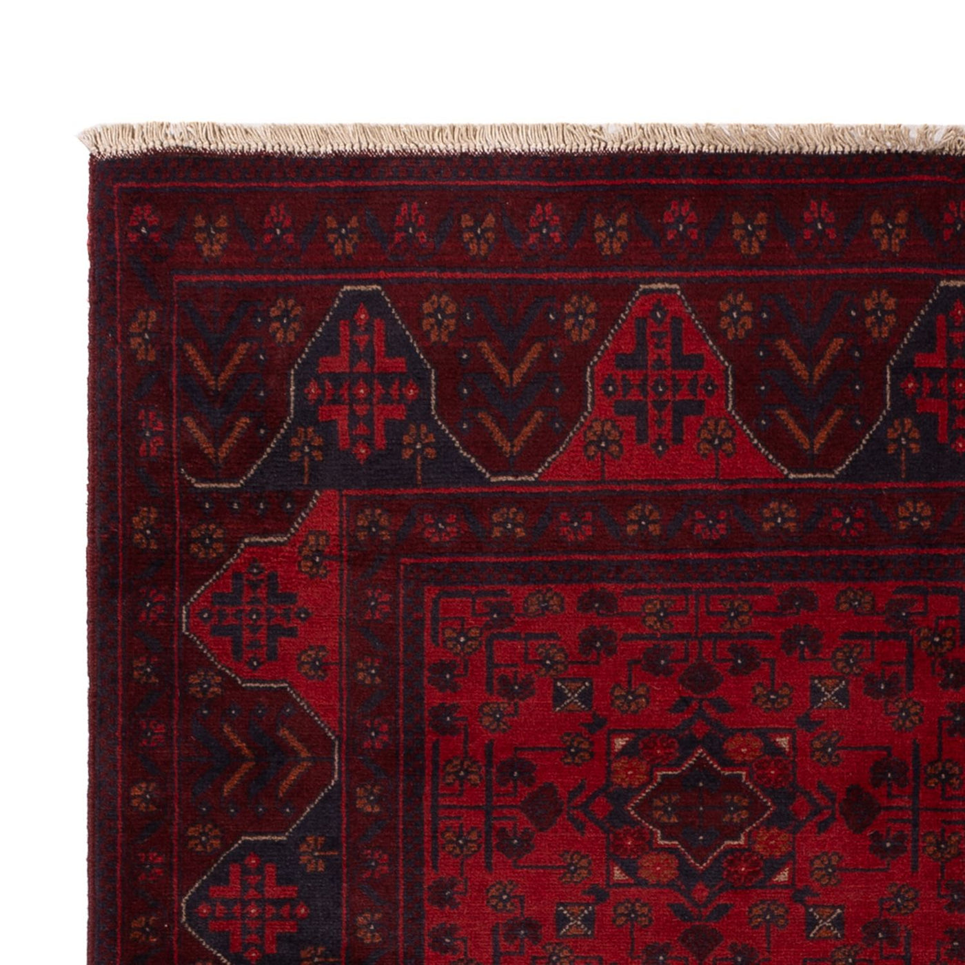 Afghan Teppich - Kunduz - 194 x 125 cm - rot