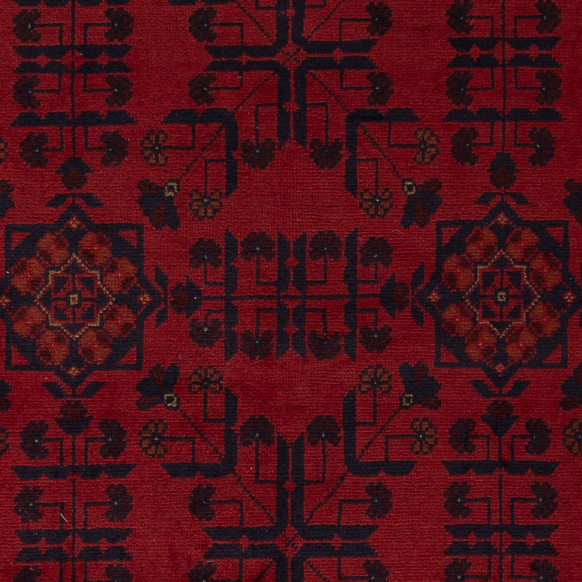 Afghan Teppich - Kunduz - 196 x 130 cm - rot