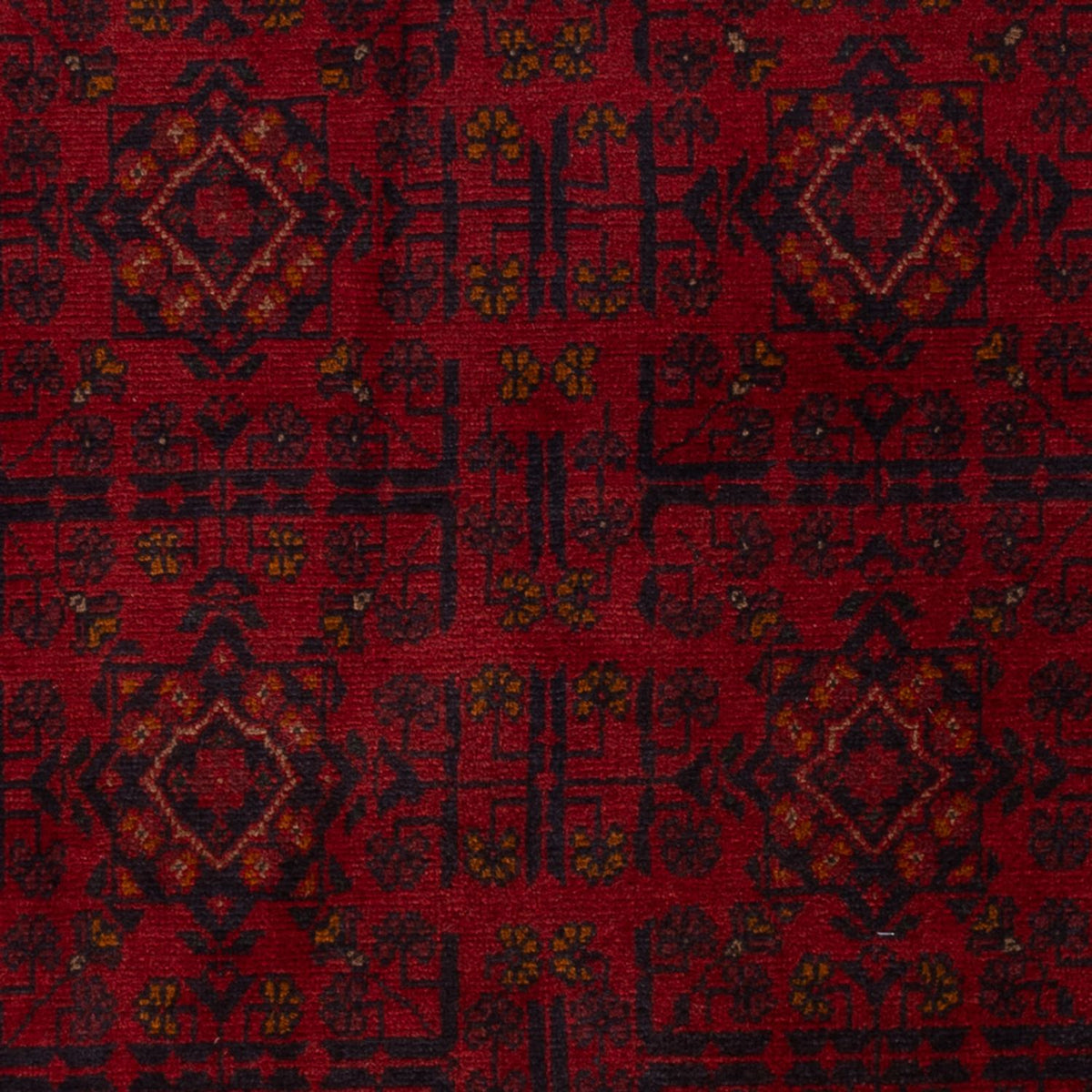 Afghan Teppich - Kunduz - 197 x 127 cm - dunkelrot