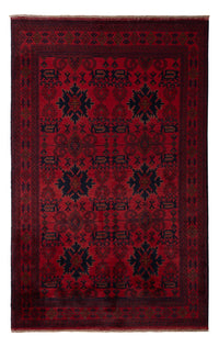 Afghan Teppich - Kunduz - 199 x 123 cm - dunkelrot