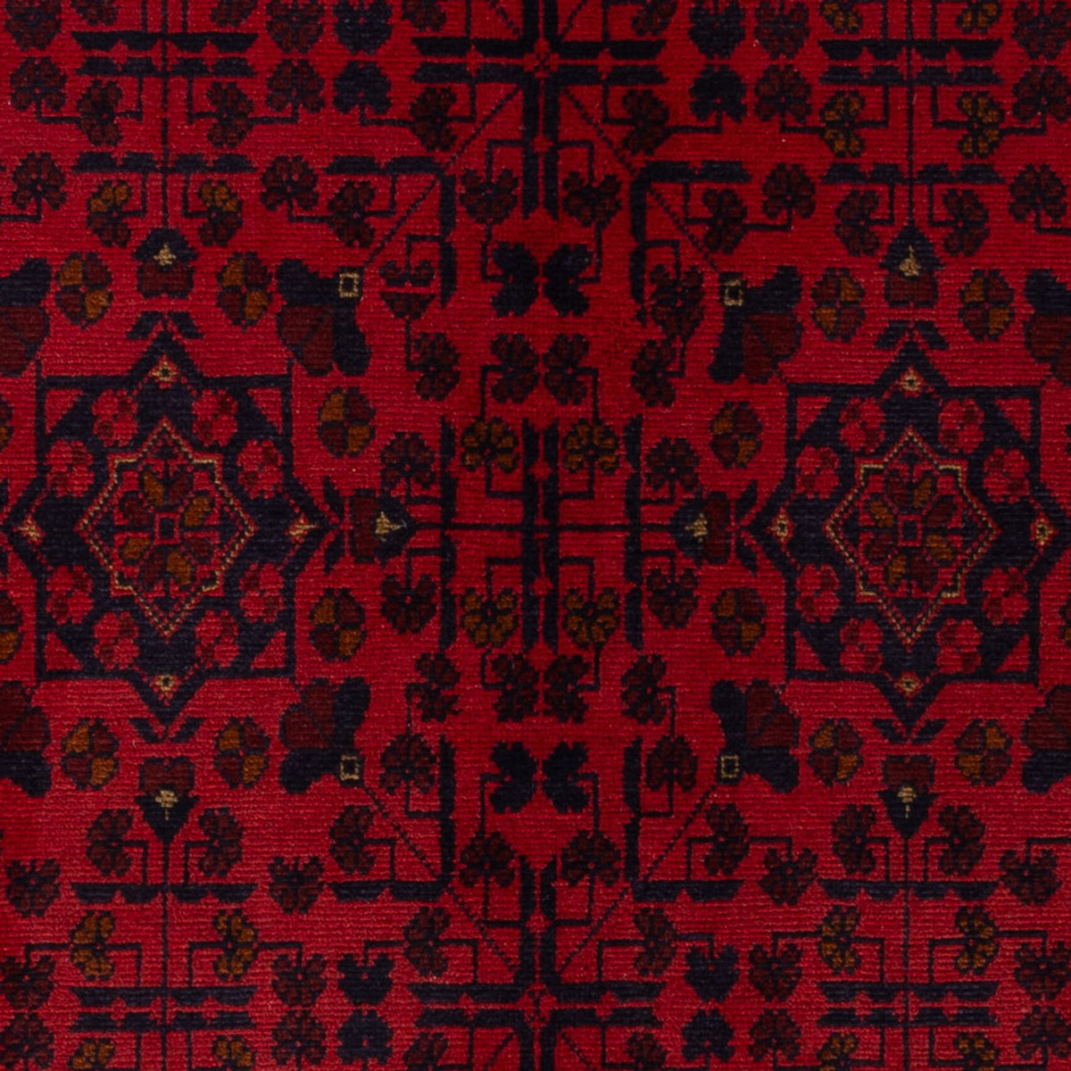 Afghan Teppich - Kunduz - 200 x 127 cm - dunkelrot
