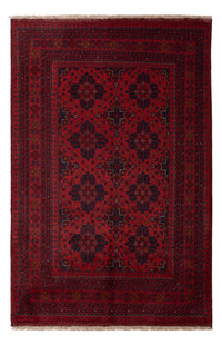 Afghan Teppich - Kunduz - 198 x 124 cm - dunkelrot