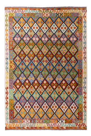 Kelim Teppich - Splash - 304 x 207 cm - mehrfarbig
